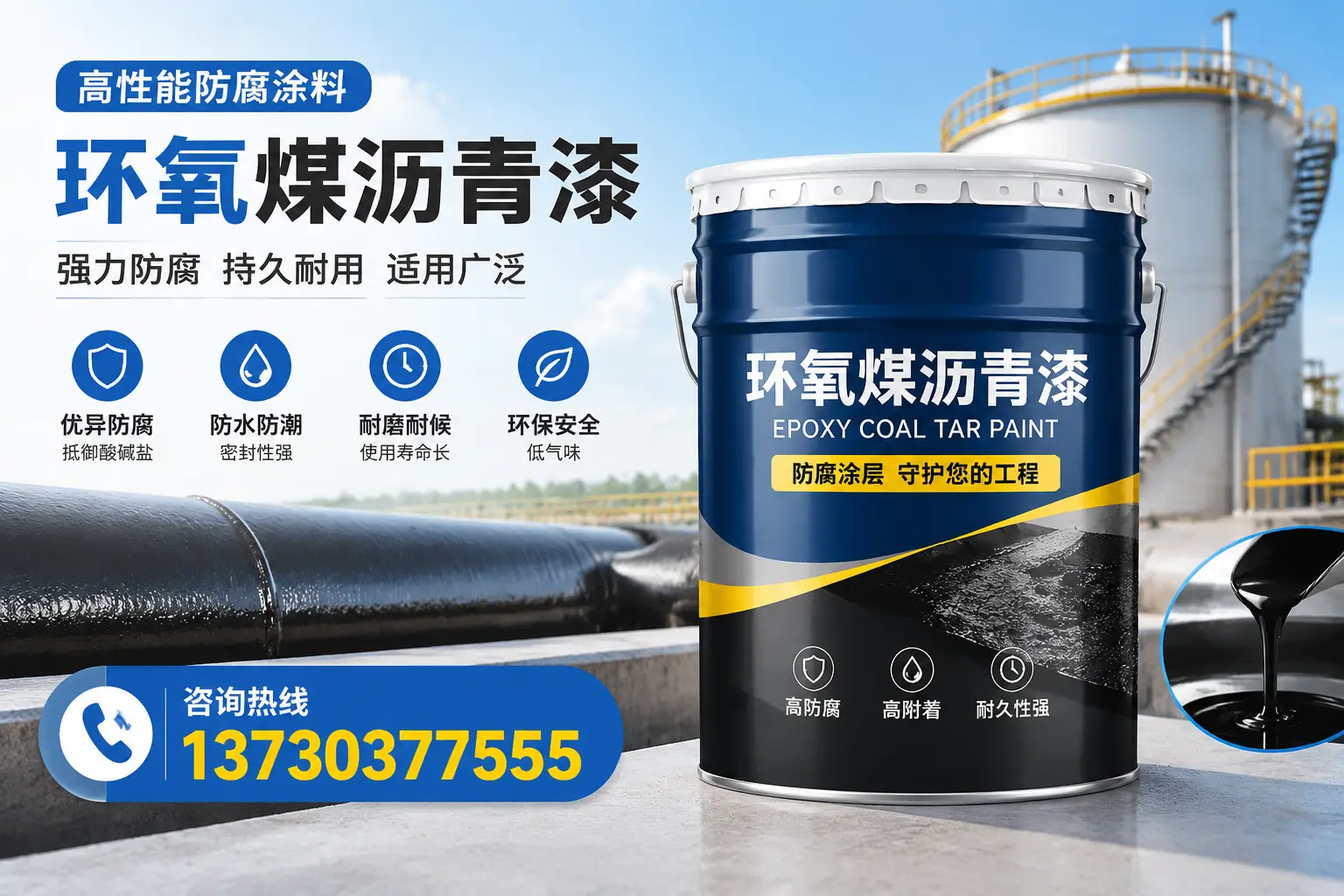 环氧煤沥青漆的耐久性分析，适合安阳的使用场景